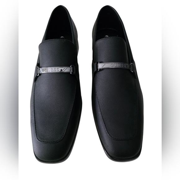 Guess Handy Dress Loafers Black  Men''s Shies Size 12 - Picture 3 of 11